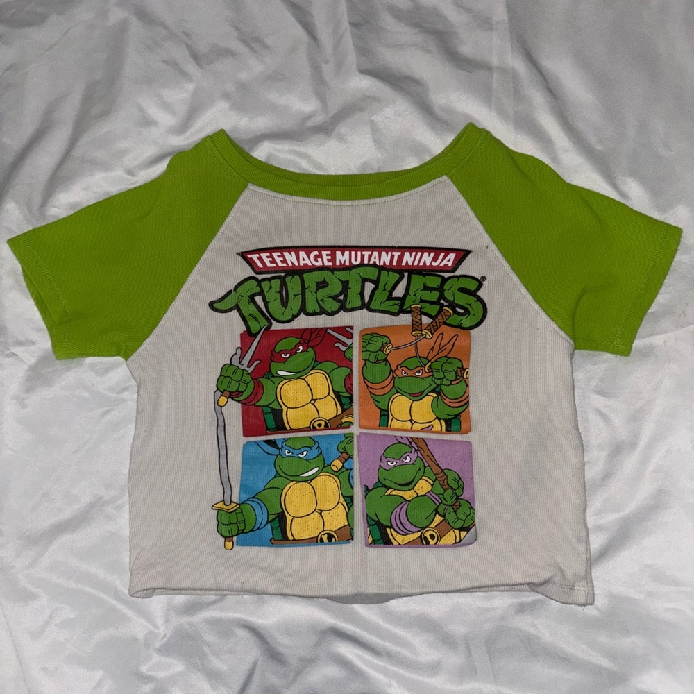 Small Ninja Turtle Crop Top